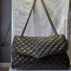 SALE!Rebecca Minkoff Black Studded Shoulder Bag